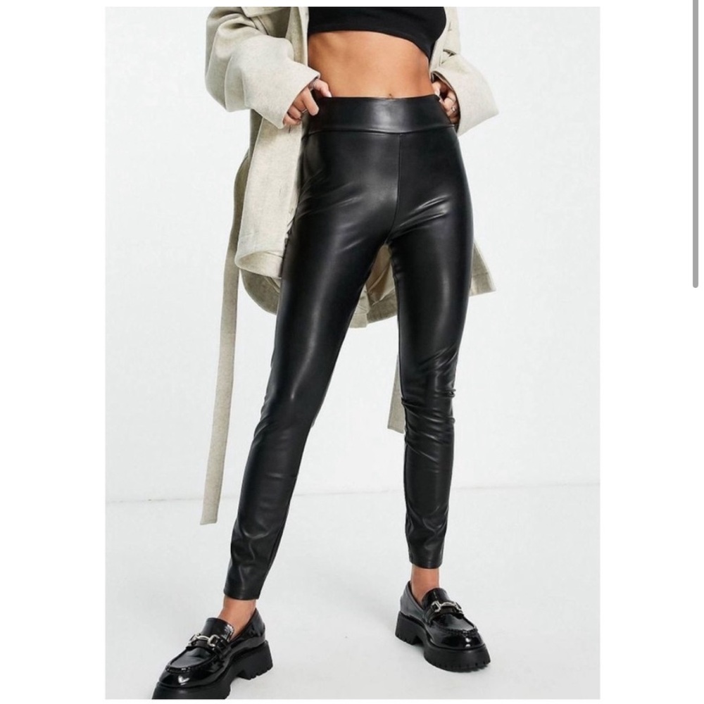 ABERCROMBIE Faux Leather Leggings
